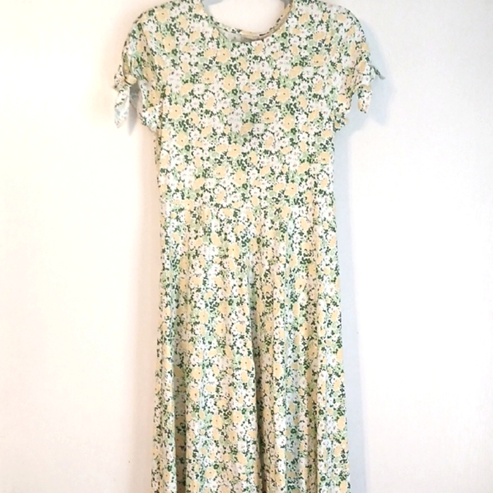 Chaps "Summer Garden" 100% Cotton Maxi Dress in Size PM (NWT)